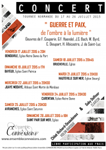Programme 2015 - "Guerre et Paix, de l'ombre à la lumière"